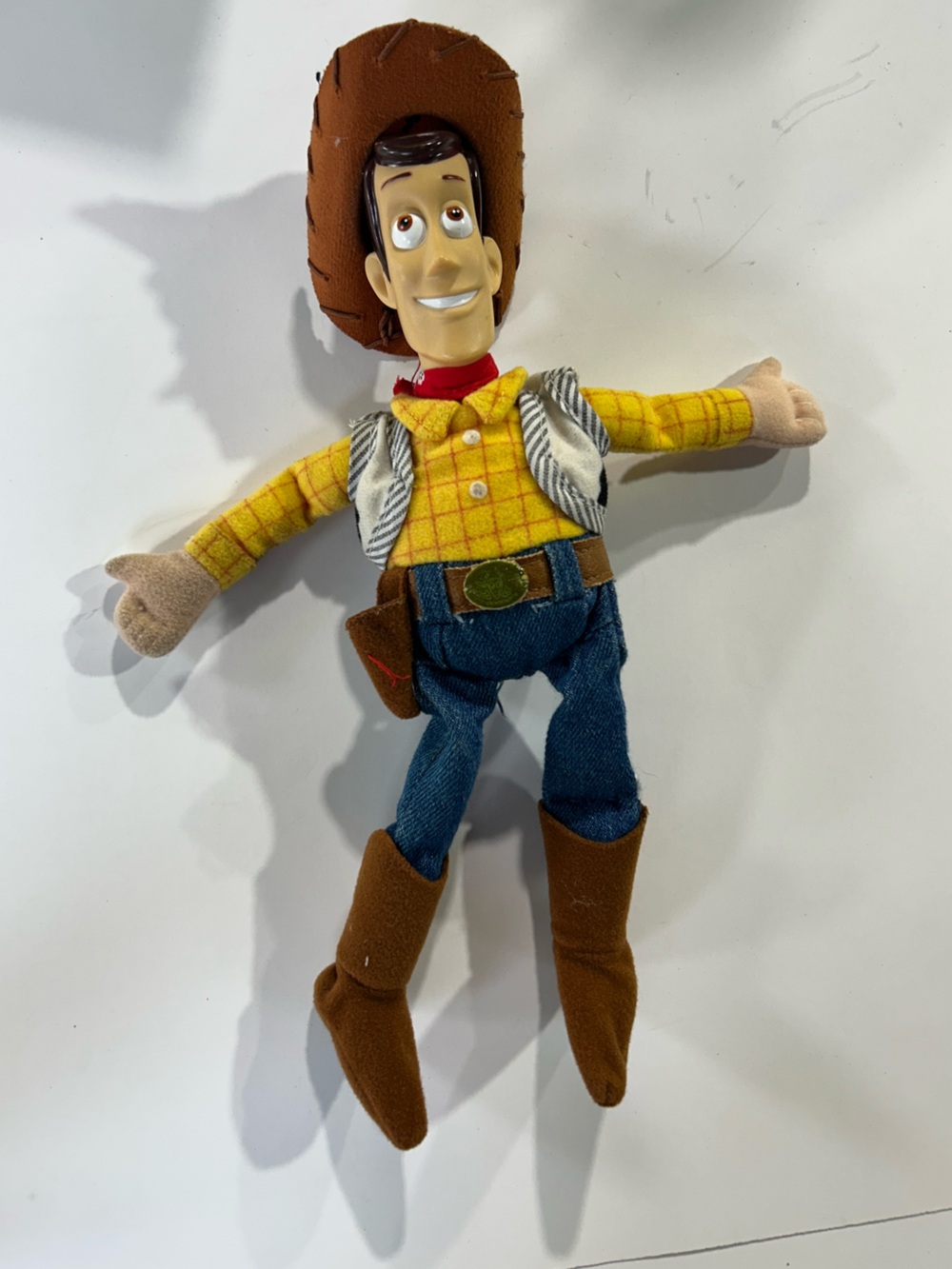 Disney Woody Plush Doll - Yellow Shirt, Brown Hat & Boots